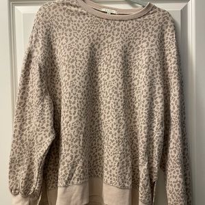 Z Supply Sweatshirt in Animal Print